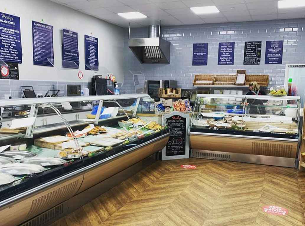 Inside Herby's deli